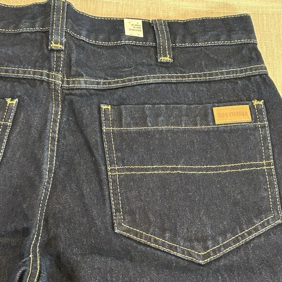 394 Denim CINTAS Men's Jeans 34x30 Blue Straight Leg Industrial Heavy Work Pants - Picture 6 of 8